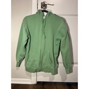 tna green zip up size XS